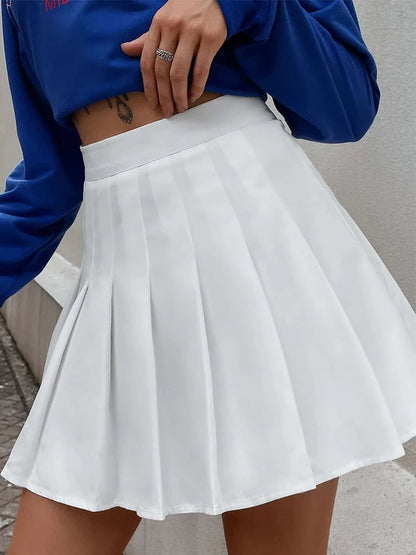 Ava | Chic Pleated A-Line Mini Skirt