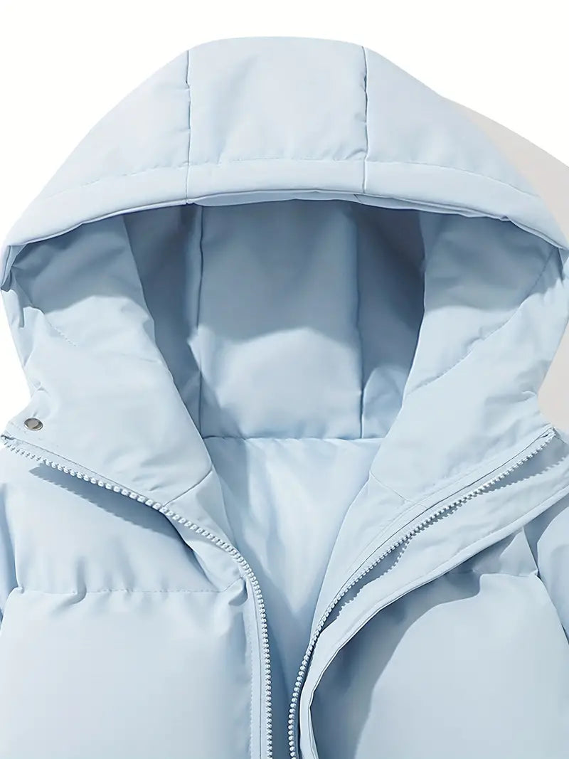 Aveline | High-Neck Hooded Puffer Jacket