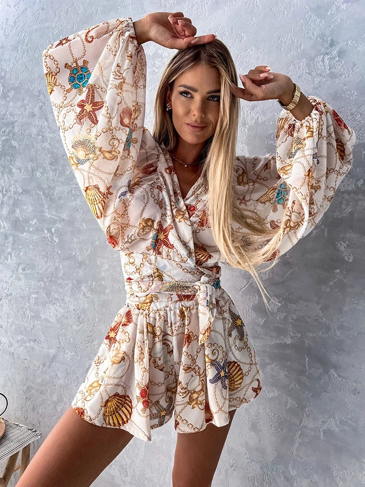 Aria | Bohemian Chic V-Neck Romper