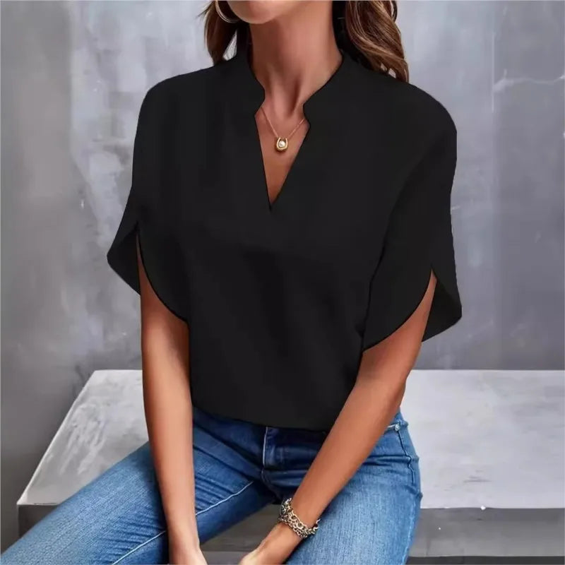 Élodie | Off-Shoulder Chiffon Blouse