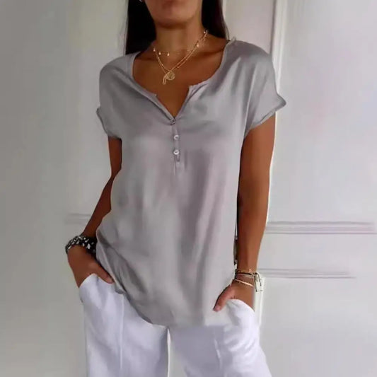 Mila | Effortless Chic V-Neck Blouse