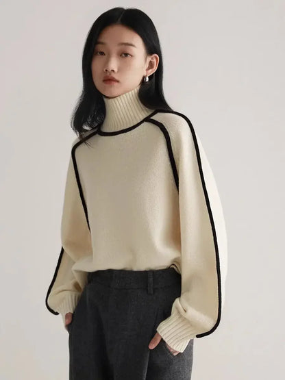 Juliet | Elegant Knitted Hoodie Sweater