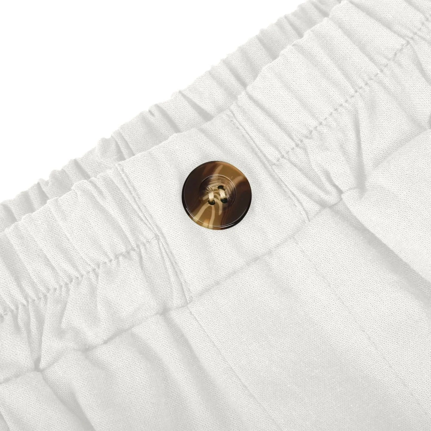 Avery | High-Waist Cotton Linen Shorts