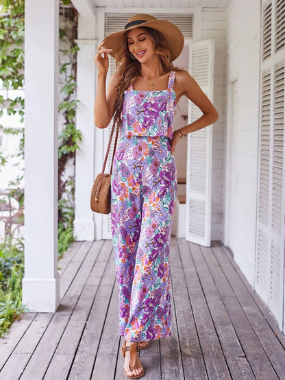 Luna | Enchanted Blossom Wide Leg Jumpsuit