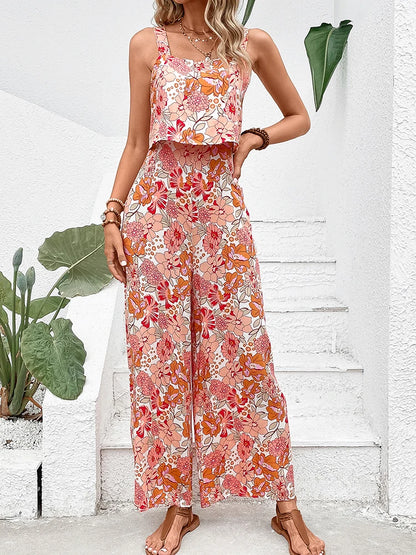 Luna | Enchanted Blossom Wide Leg Jumpsuit