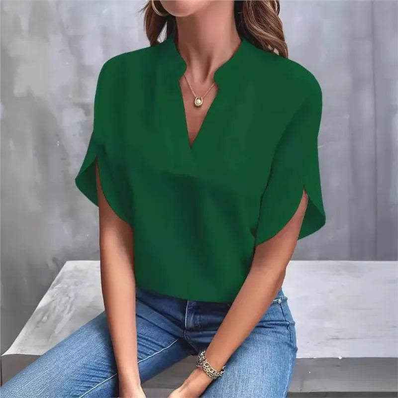 Élodie | Off-Shoulder Chiffon Blouse