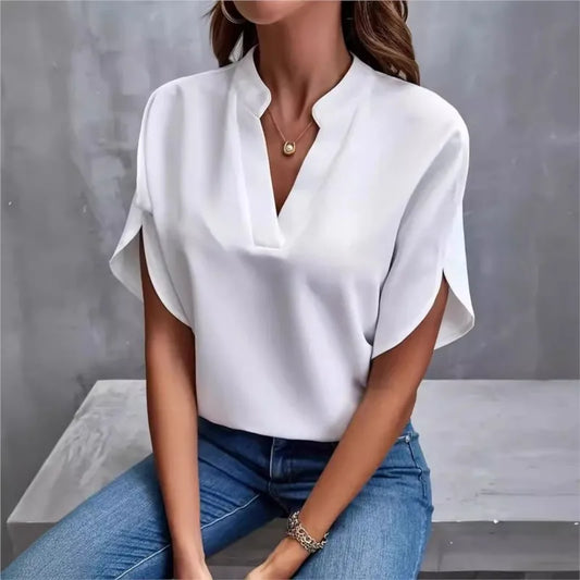 Élodie | Off-Shoulder Chiffon Blouse