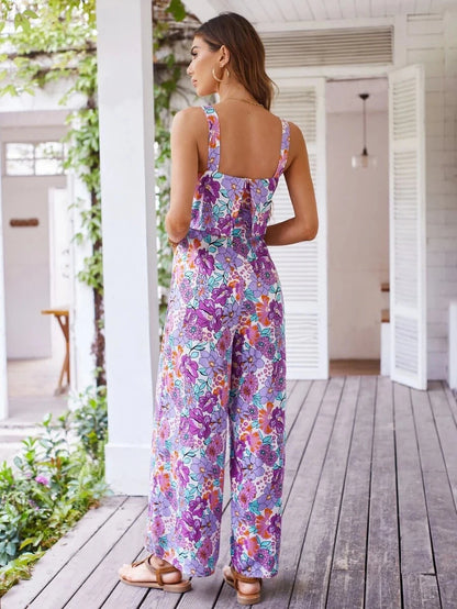 Luna | Enchanted Blossom Wide Leg Jumpsuit