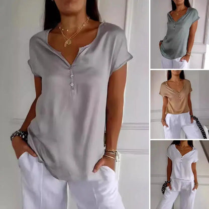 Mila | Effortless Chic V-Neck Blouse