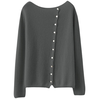 Chloe | Asymmetrical Fleece Cardigan