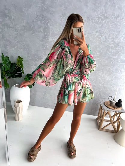 Aria | Bohemian Chic V-Neck Romper