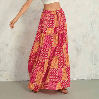 Savannah | High-Waist Tiered Boho Skirt